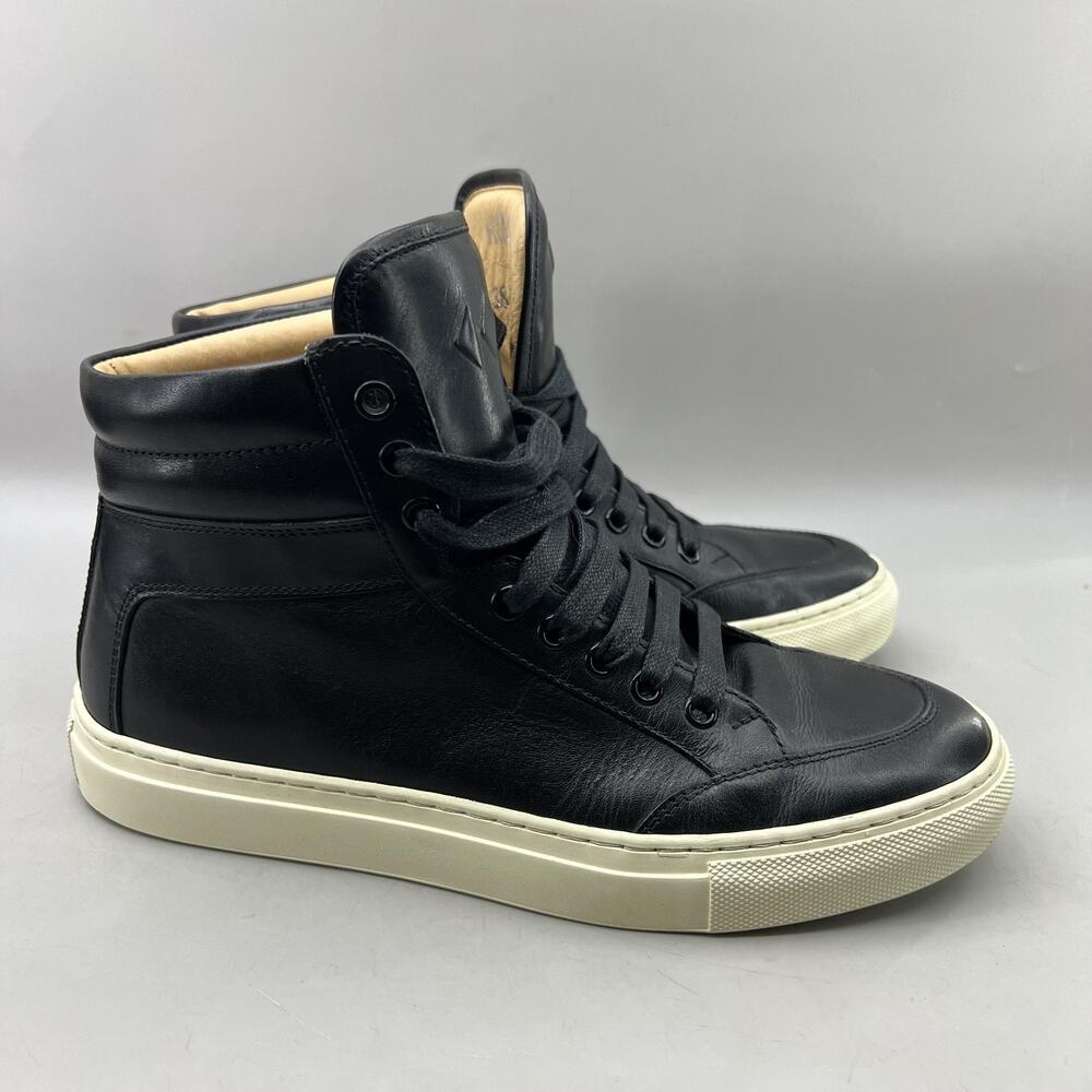 Koio Collective High Top Shoes Women's 8 US, 38 EU Black White Comfort Sneakers
